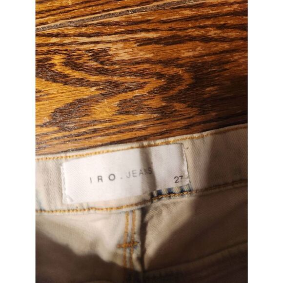 IRO Jeans Jarrod Skinny Jean Terry Base Distressed Acid Wash Size 27 - Picture 2 of 4